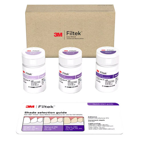 3M Filtek Easy Match Universal Composite Astd - Bright Warm Nat Cap Intr Kt Ea thumbnail 18