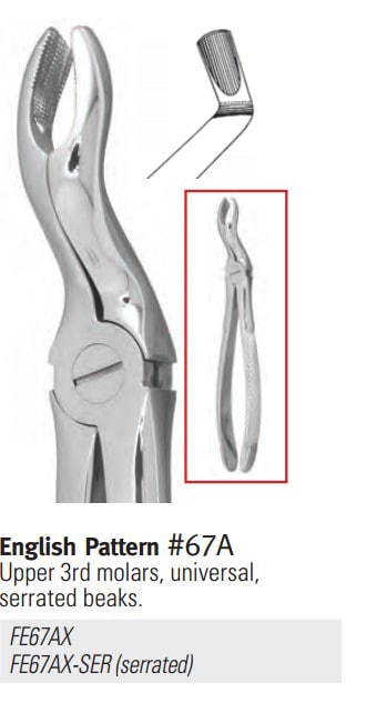 Extracting Forceps Size 67 English Pattern Ea thumbnail 2