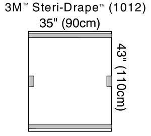 3M STERI-DRAPE C-ARM DRAPES/FLUROSCOPE DRAPE 1012 product image