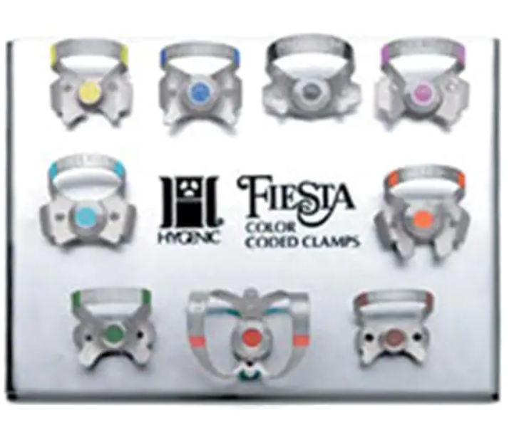 Hygenic Fiesta, Rubber Dam Clamp Wingless, # W9, Anterior, Red, 1/Pk, H02800 thumbnail 3