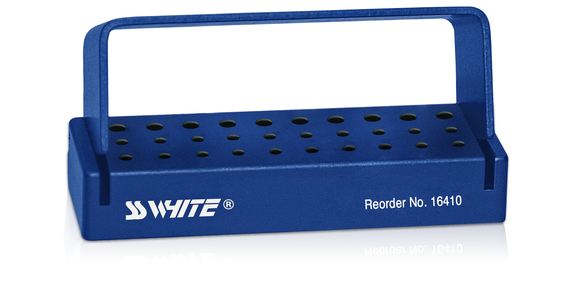 Universal Bur Block, 30-Hole, 20 FG/10 RA Blue, 1/Pk, 16410 thumbnail 5