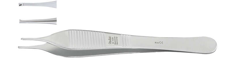 Tissue Forceps, Adson, Delicate, 4-3/4", 1/Pk, 6-120 thumbnail 9