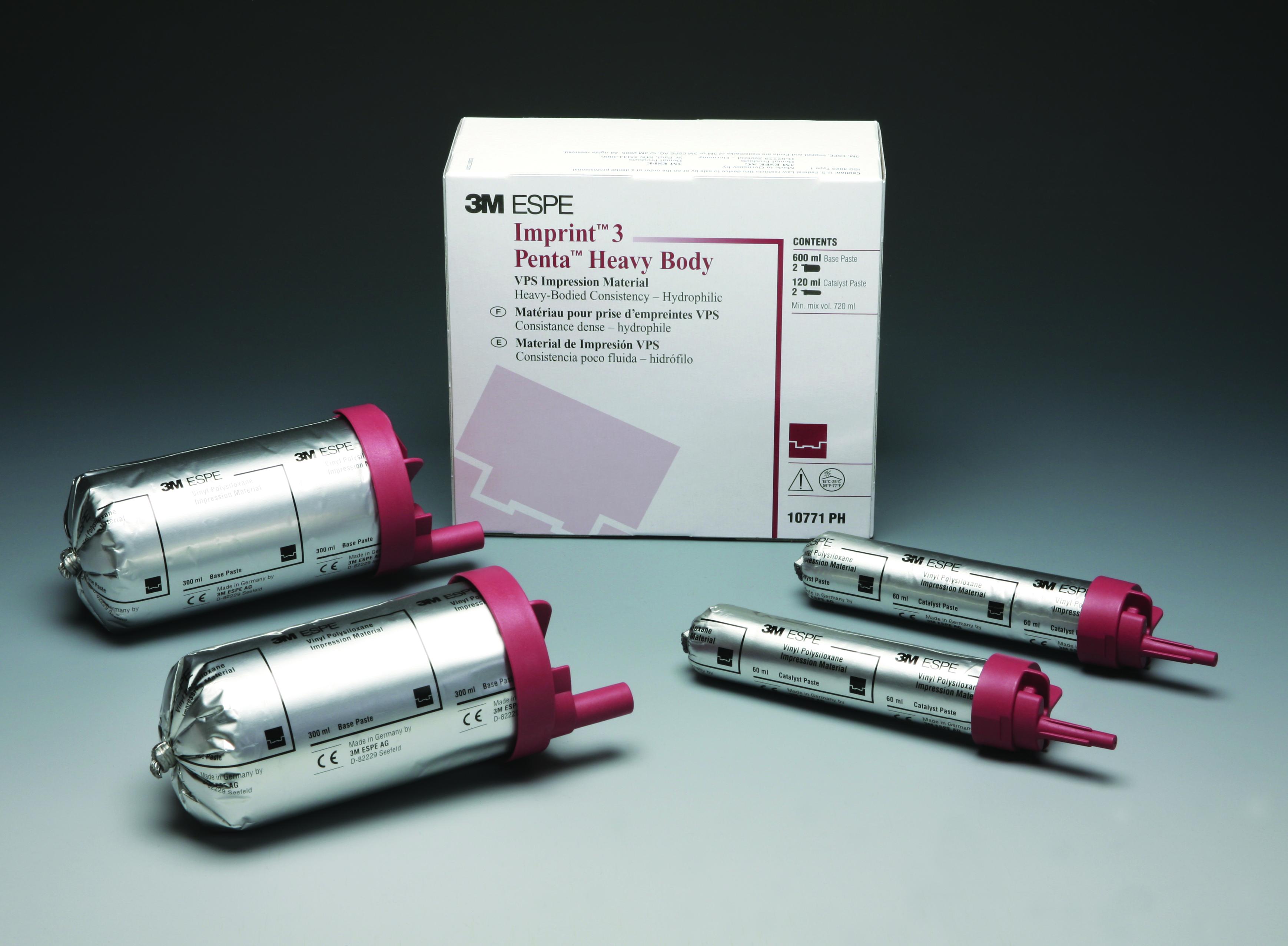 Imprint 3 Penta VPS Impression Material, Refill, Heavy Body, Jumbo, 300 ml, 1/Pk thumbnail 11