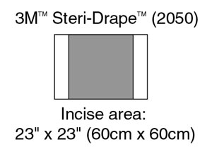3M STERI-DRAPE 2 INCISE DRAPES 2050 product image