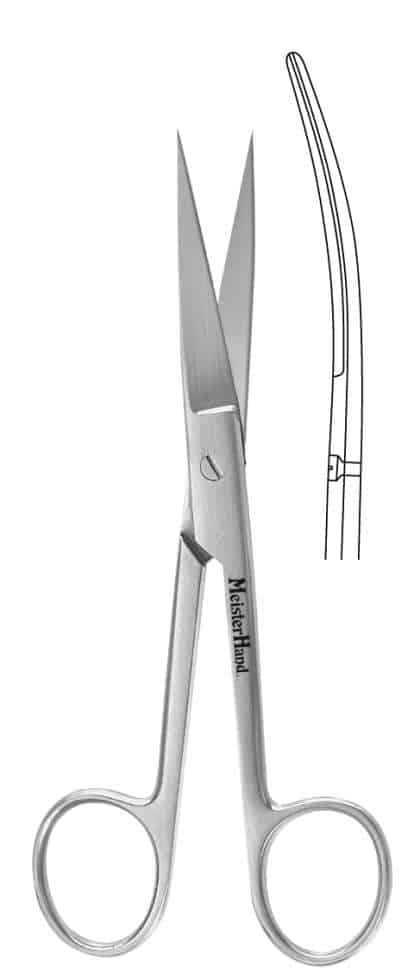 Miltex - Mh O.R. Scissors Curved 5-1/2 S/S product image