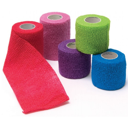 Cohesive Bandages 4" X 5 yds (Pink Blue Purple Red Green assortment) product image