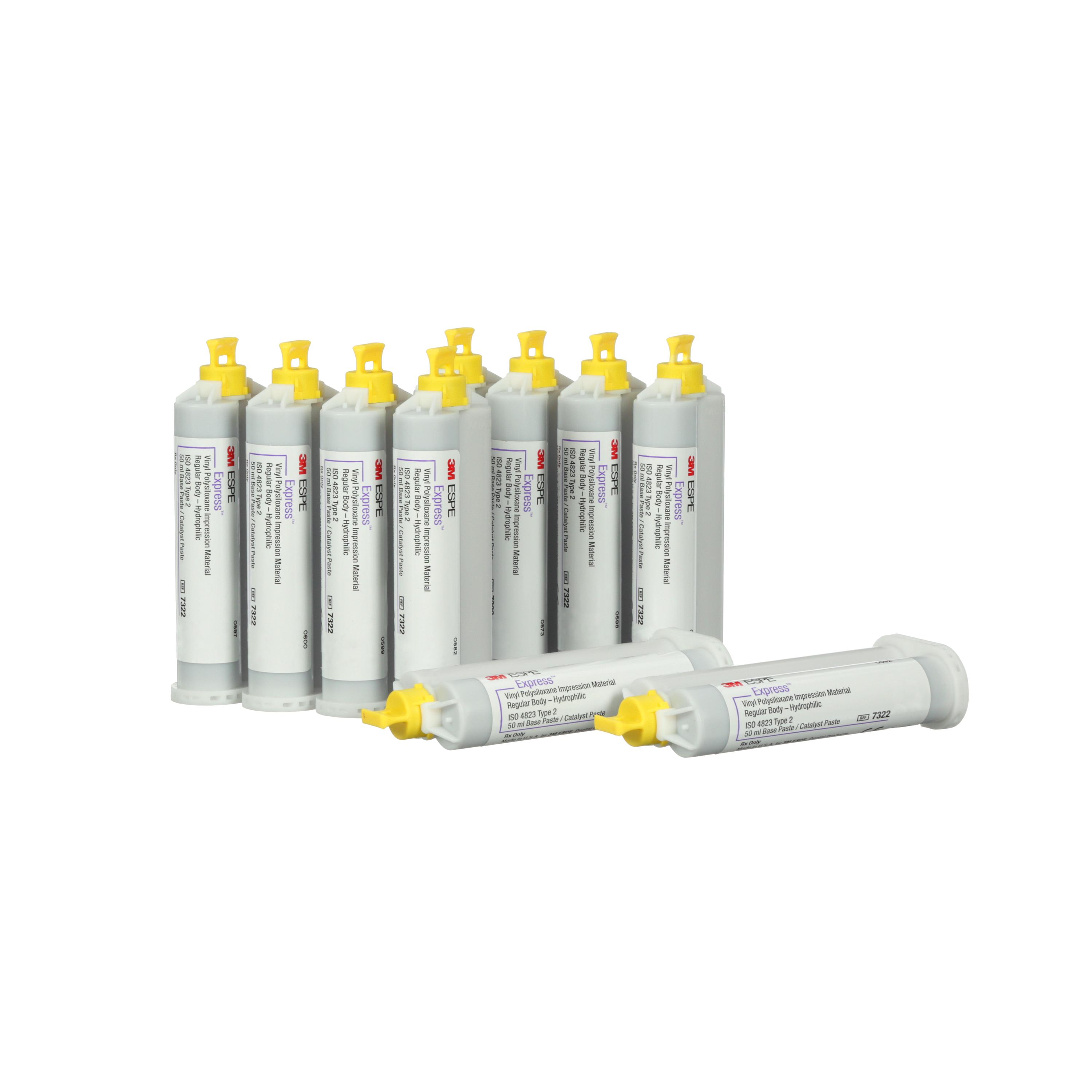 Express Hydrophilic VPS Impression, Bulk Pack, Regular Set, 50 ml, Purple, 10/Pk, 7322T thumbnail 11