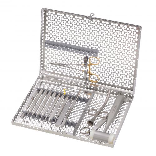 Lavender Infinity Series Large 16 Instrument Cassette Rail Replacement Set - Plain Lid product image