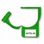 Miltex - Snap On Basket Tag Green 60 X 15mm product image