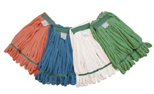 Wet Mop Rough Floor Blue Microfiber 5 Inch Headband Large (DROP SHIP ONLY from Golden Star Inc. - $100 minimum order for prepaid freight outside the Continental U.S. $50 dollar minimum order inside the Continental U.S.) product image