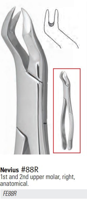 Extracting Forceps Size FE88R 1st And 2nd Molar Upper Right Ea thumbnail 4