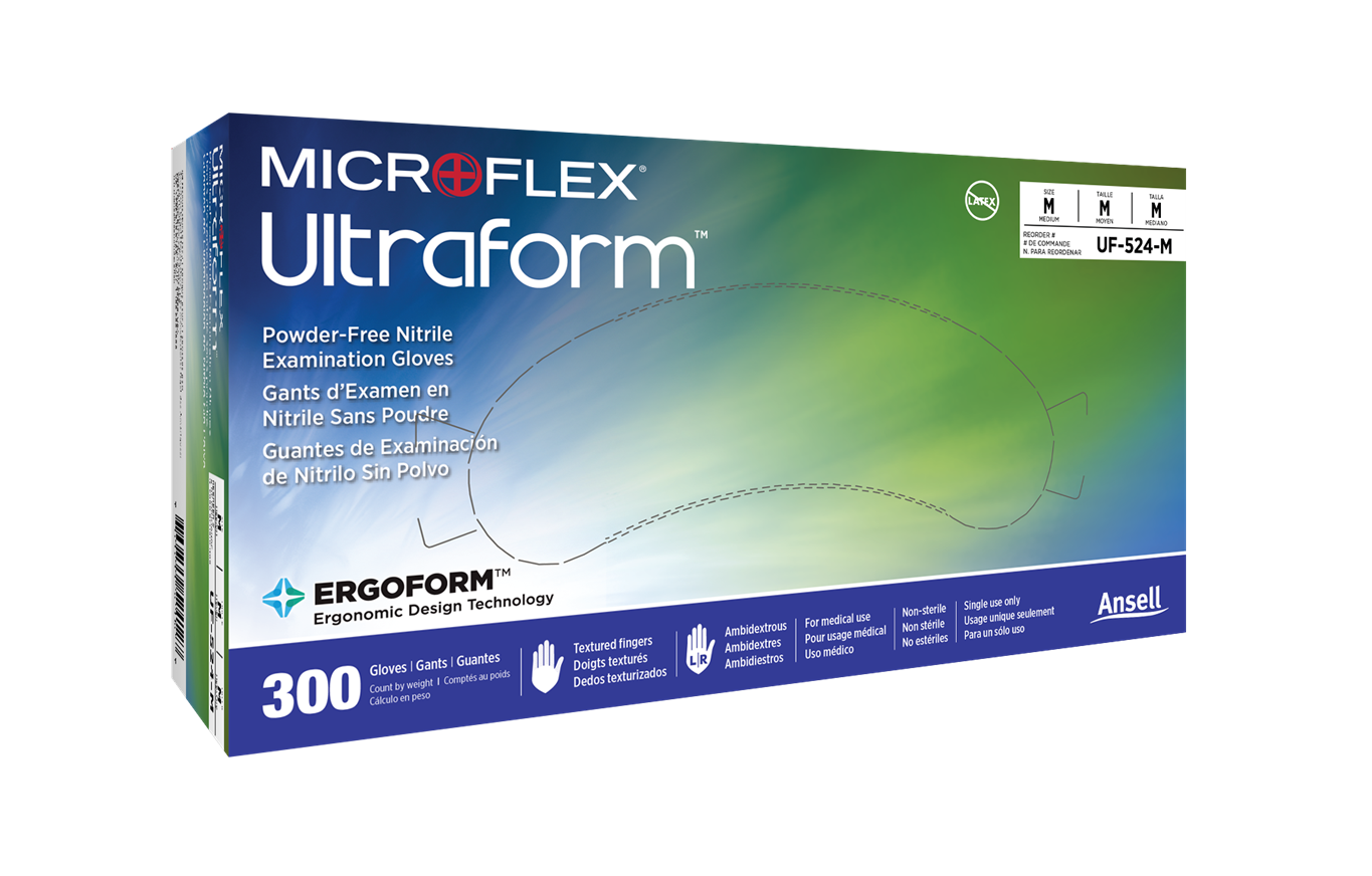 Ultraform Nitrile Gloves, Medium, Cobalt Blue, 300/Box, UF-524-M thumbnail 11