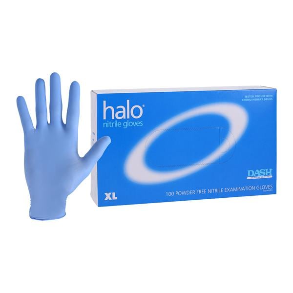 Halo Nitrile Exam Gloves X-Large Dark Blue Non-Sterile thumbnail 10