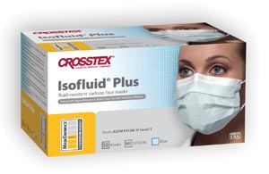 Isofluid Plus Earloop Masks, ASTM Level 1, Blue, 50/Pk, GPLUSBL thumbnail 10