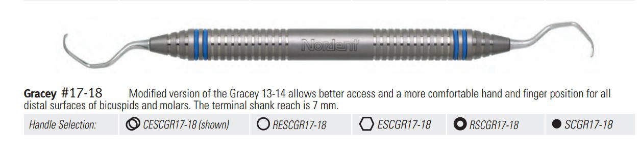 Special Scaler Gracey Double End Size 17/18 Stainless Steel Ea product image