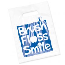 Clear Bags : Brush Floss & Smile 7 1/2" x 9" 100Pk product image