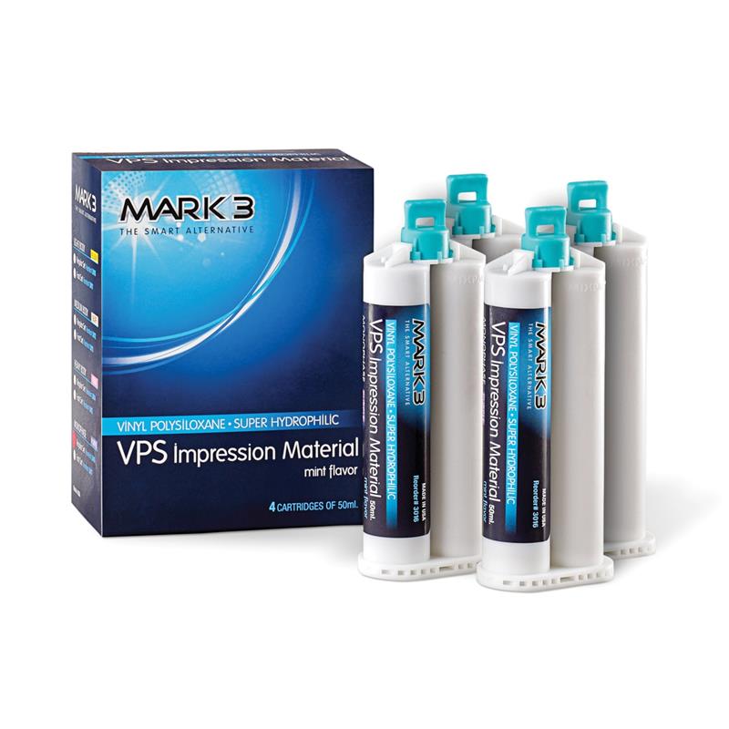 MARK3 VPS Impression Material Medium Fast Set 50ml Cartridges Box of 4 - MARK3 VPS Impression Material Medium Fast Set 50ml Cartridges Box of 4 - Image 1