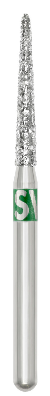 Diamond Burs, FG, Needle, Coarse, Green, 1.2 mm, 859-012C, 5/Pk, C6C thumbnail 2