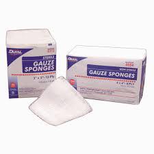 100% Woven Cotton Gauze Sponge 4x8" 12 Ply Non-Sterile LF product image