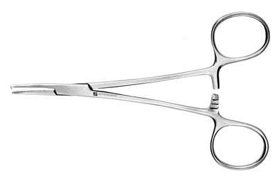 Mosquito Forceps 5" Curved with Hook - Mosquito Forceps 5" Curved with Hook - Image 1