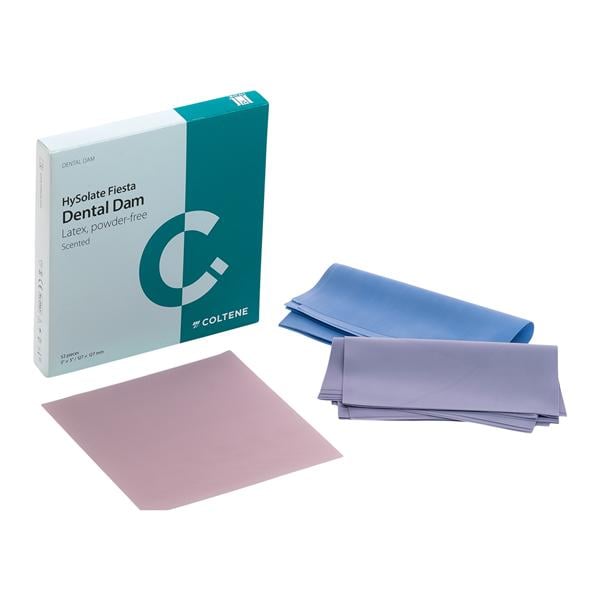 HySolate Fiesta Latex Dental Dam 5x5 Asst Heavy 52/Pk thumbnail 8