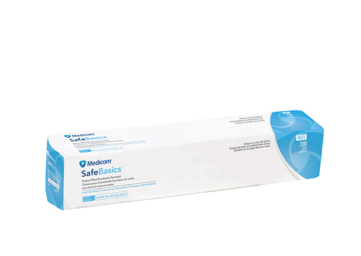 Medicom - Medicom 2" x 2" 8-ply Non-Sterile, Exodontia Cotton-Filled Gauze Sponge, 4521 thumbnail 4