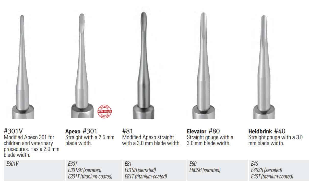 Surgical Elevator Size 34S Straight Serrated Gouge/Seldin Single End Ea thumbnail 4
