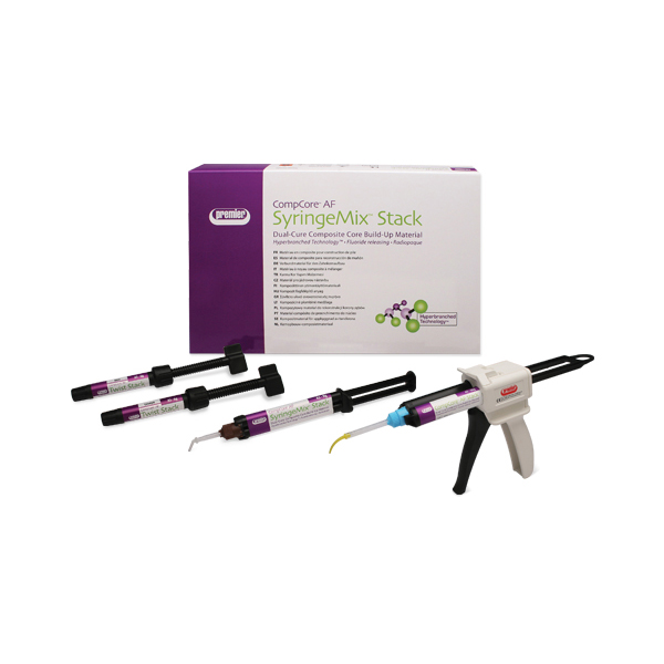 CompCore AF SyringeMix STACK Core Build-Up Material, Dual-Cure, Intro Kit, 9 g, A3, 2/Pk, 3001513 thumbnail 12