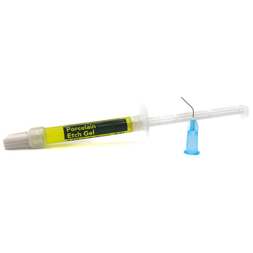 Porcelain Etch Gel, 9.6% Hydroflouric Acid, Syringe Refill, 3 ml, Yellow, 1/Pk, PEG-3 thumbnail 11