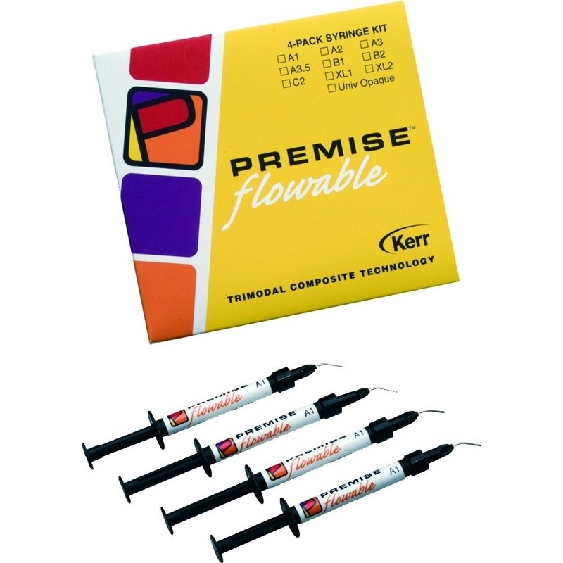Premise Flowable Nanofilled Composite, Light-Cure, Syringe Refill Kit, 1.7 g, A2, 4/Pk, 33373 thumbnail 10
