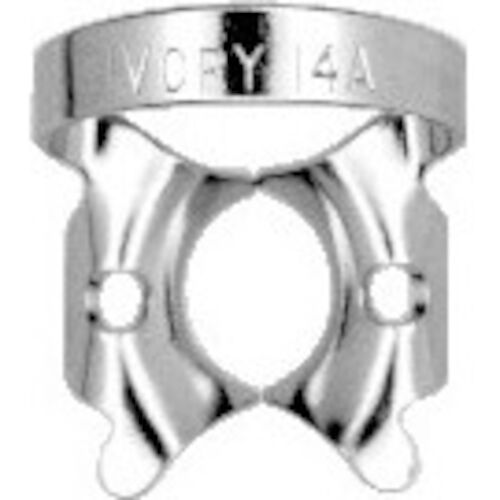Hygenic Rubber Dam Clamp, Gloss Finish, # W14A, Wingless, 1/Pk, H02764 thumbnail 4