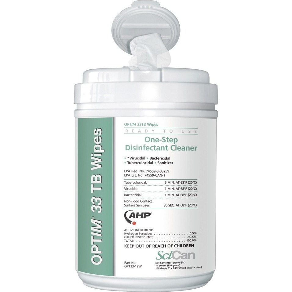 Optim 33 TB Surface Wipe Disinfectant Canister 160/Cn thumbnail 11