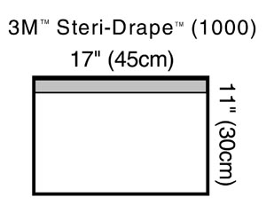 Steri-Drape 17x11" Sterile Utility Drape Non-Fenestrated product image