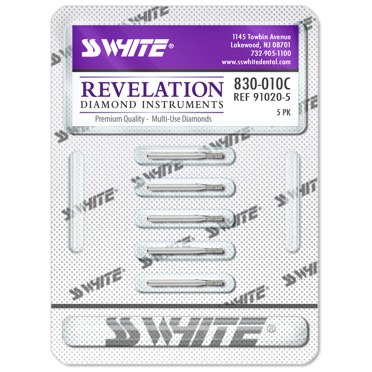 Revelation Diamond Bur Friction Grip Coarse 854-016C 5/Pk thumbnail 6