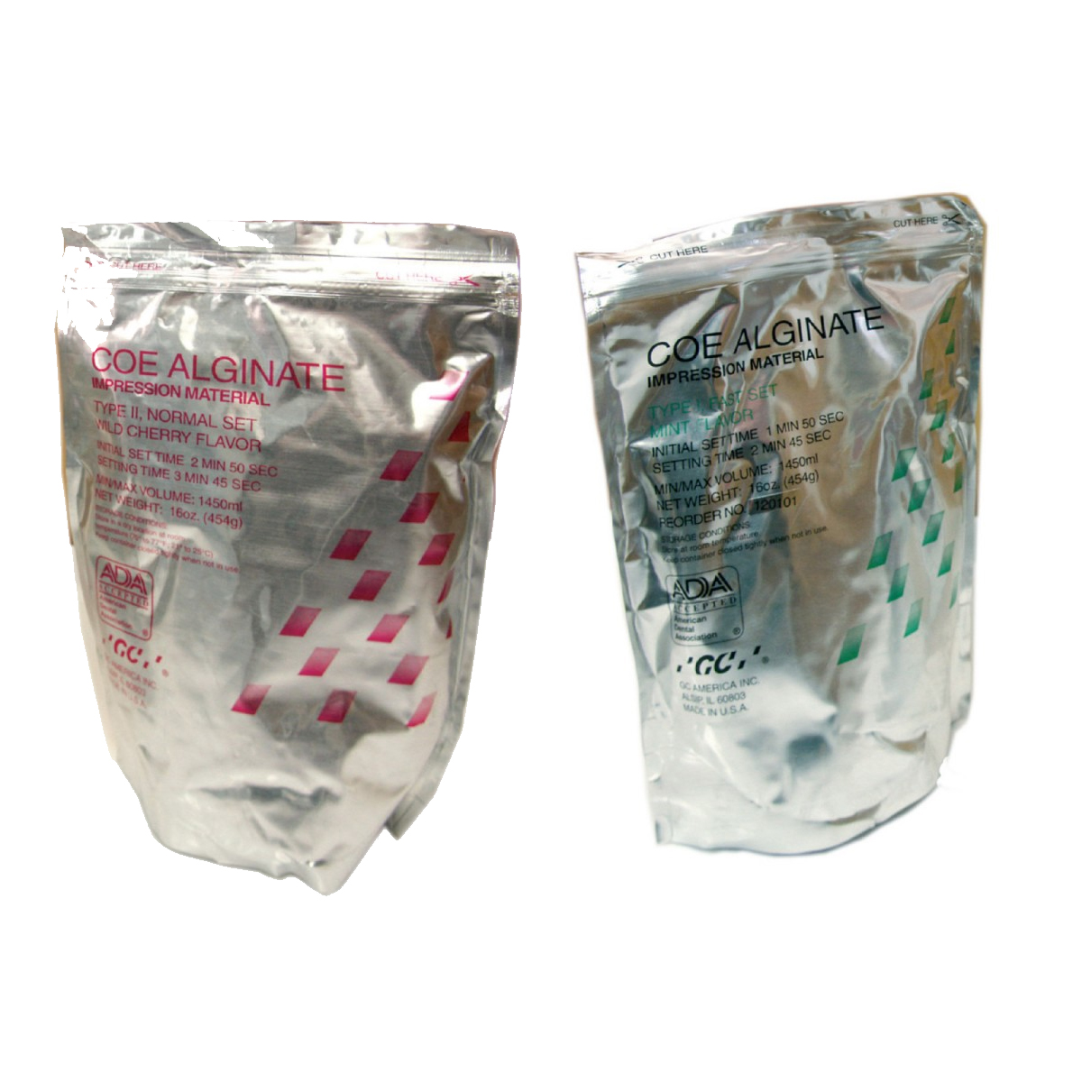 COE Alginate Alginate 1 Lb Aluminum Foil Pouch Regular Set Regular Body 1Lb thumbnail 2