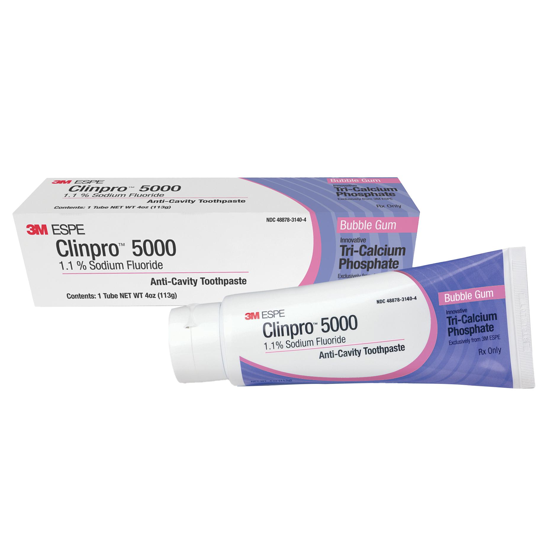 3M™ Clinpro™ 5000 Toothpaste 1.1% Sodium Fluoride Bubblegum 4oz/Tb product image