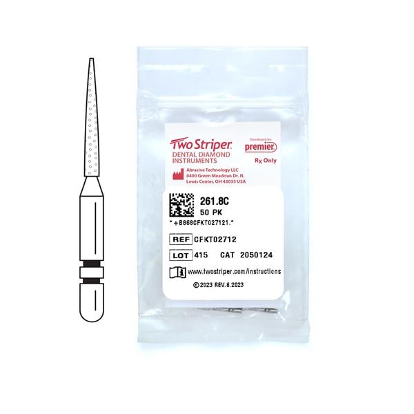 Two Striper Diamond Bur Friction Grip Coarse 261.8C 50/Pk thumbnail 6