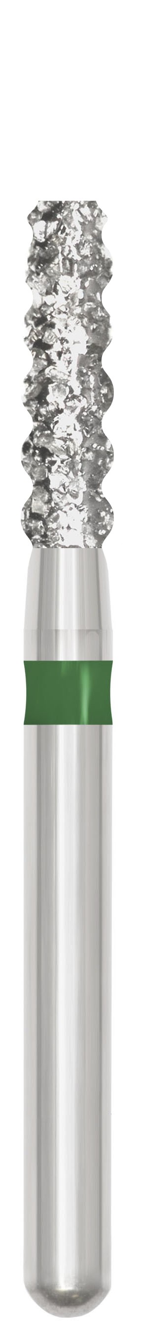 Piranha Diamond Single-Use Burs, FG, Flat End Taper, # 6055-018, 1.8 mm, Coarse, Green, 25/Pk, 6055-018C thumbnail 3