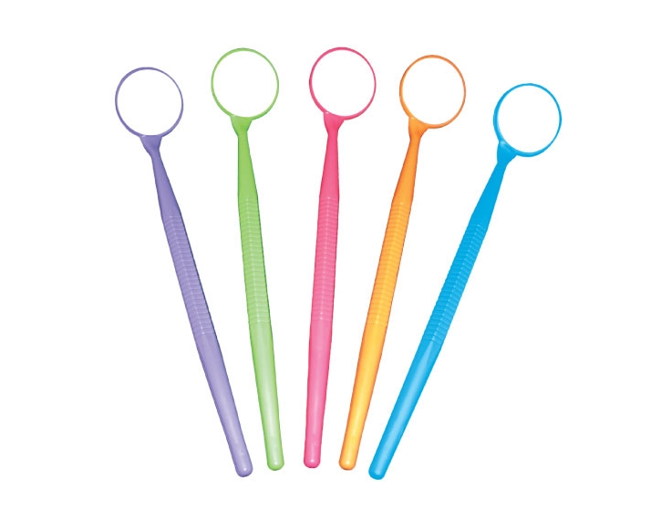 Hand Mega Mirror 15.5 in 2.5 in Lens Neon Blue Ea thumbnail 2