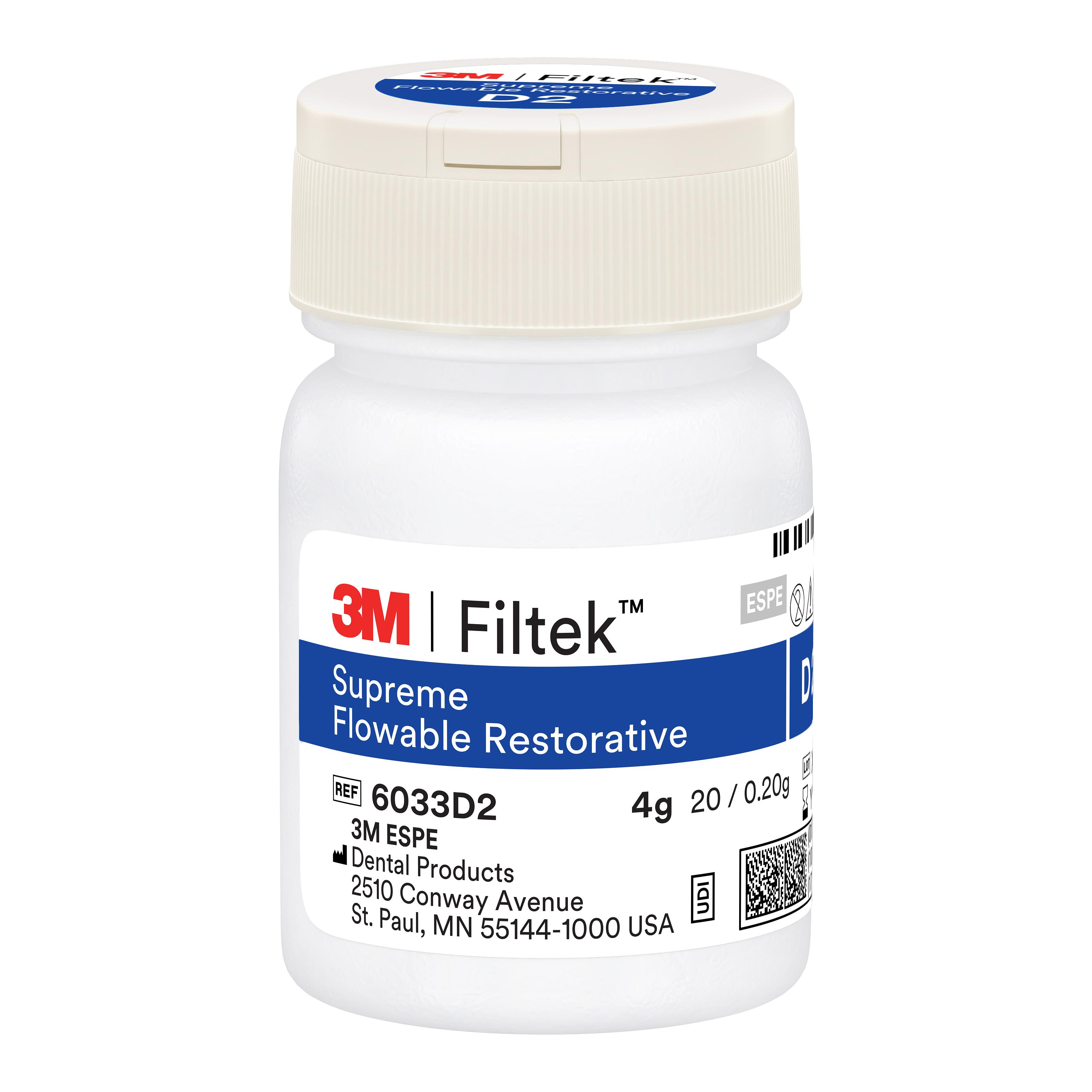 Filtek Supreme Flowable Restorative Capsules 20/Pk x 0.2g D2 thumbnail 7