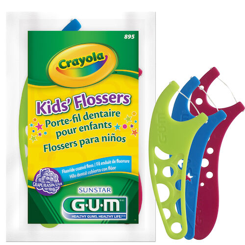 Gum Crayola Flossers, Kids, 3 Flossers, Grape, 48/Pk, 895PQ thumbnail 6