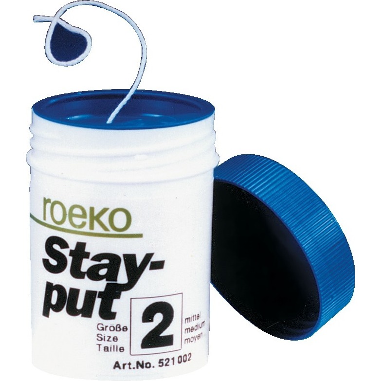 Roeko Stay-put Retraction Cord, Non-Impregnated, Medium, 1/Pk, 521002 product image