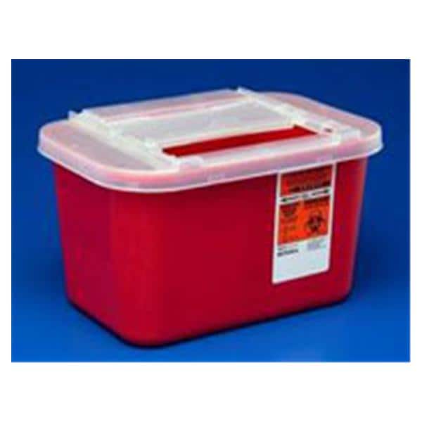 Sharps-A-Gator Sharps Container 1gal Red 7x10.5x6.25" Ld Hrzntl Drp Plstc Ea thumbnail 8