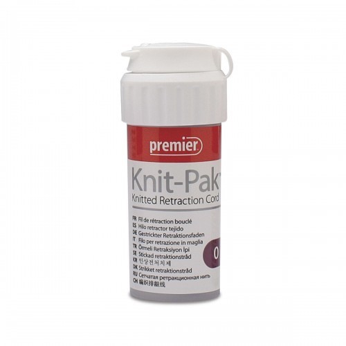 Knit-Pak Knitted Retraction Cord, Plain, # 0, 100", Purple, 1/Pk, 9007553 thumbnail 12