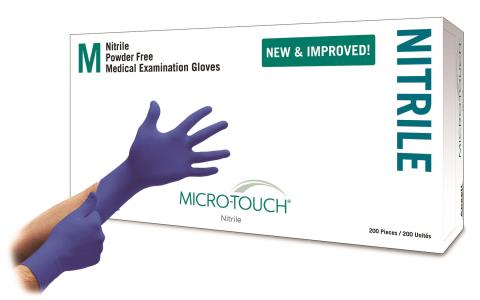 Micro-Touch Nitrile Gloves, Powder-Free, Extra Small, 200/Box thumbnail 10