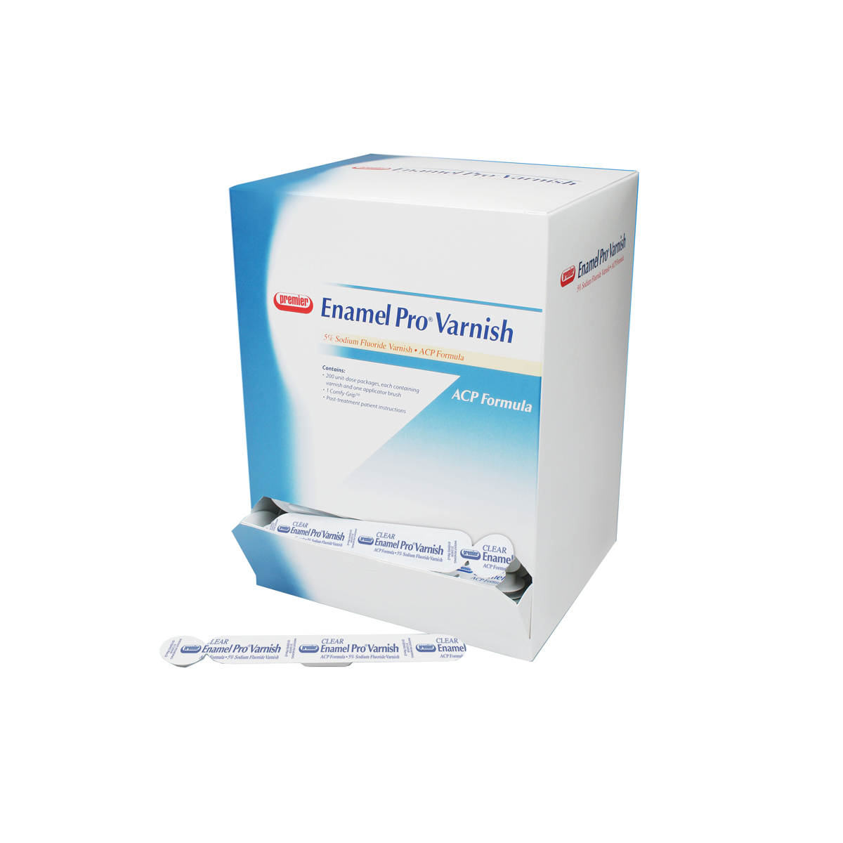 Enamel Pro Fluoride Vrnsh Bulk 5% NaF 0.4 mL Strawberries \'N Cream Clear 200/BX product image