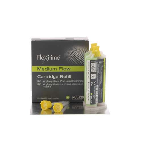 Flexitime VPS Impression Material, Cartridge Refill, Medium Flow, 50 ml, 2/Pk, 40005041 thumbnail 7
