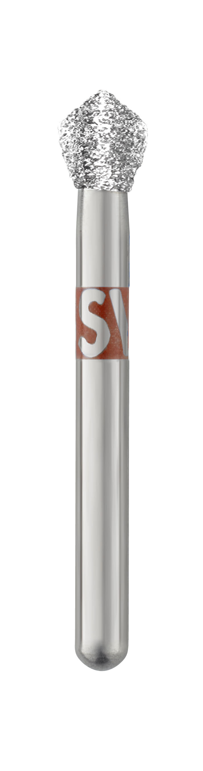 Piranha Diamond Single-Use Burs, FG, Acorn, # 905-027, 2.7 mm, Fine, Red, 25/Pk, 905-027F thumbnail 5