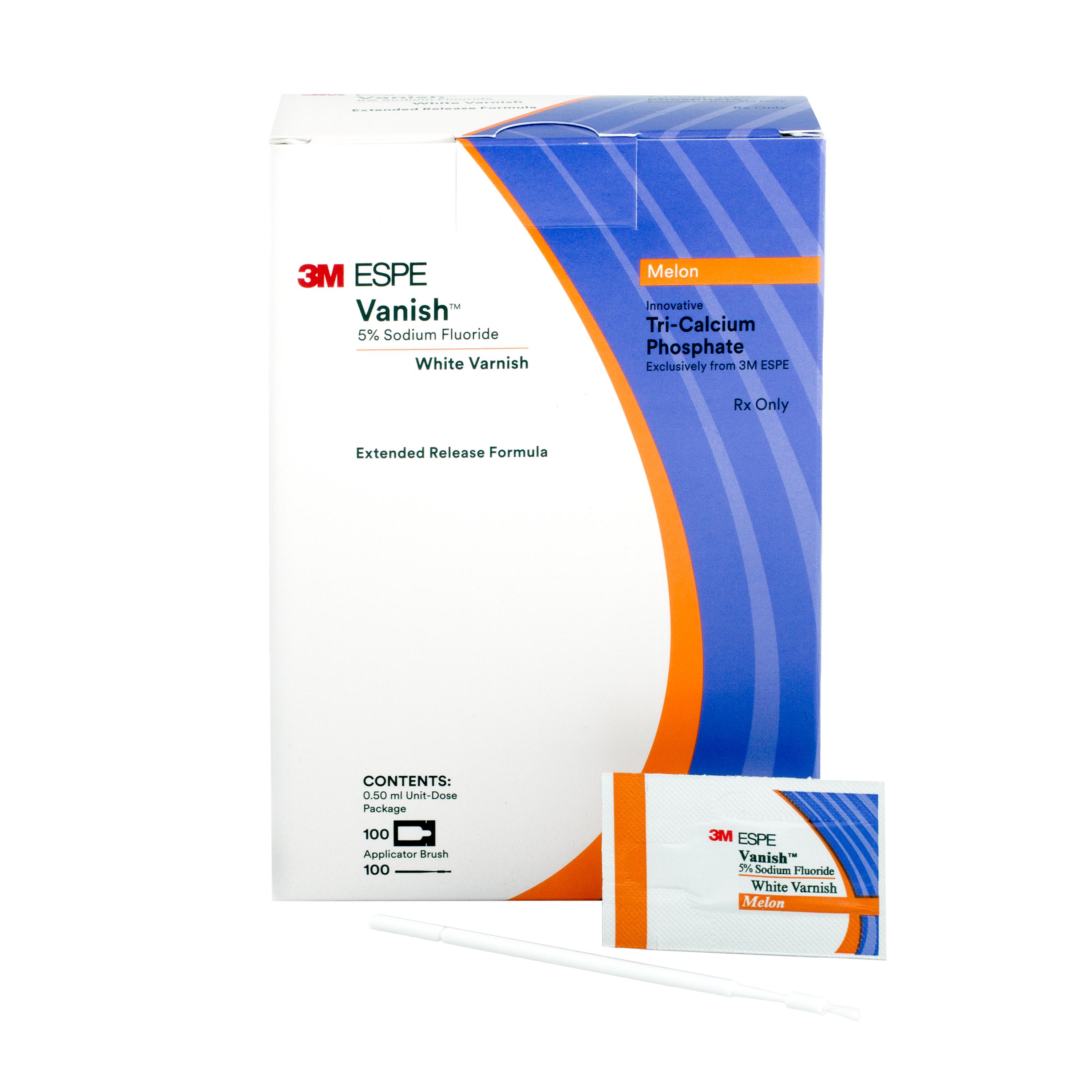 3M™ Vanish™ Varnish Clinic Pack 5% Sodium Fluoride 0.5 mL Melon White 100/Pk thumbnail 23