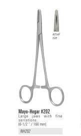 Needle Holder Mayo Hegar Stainless Steel 6.5 in Ea thumbnail 2